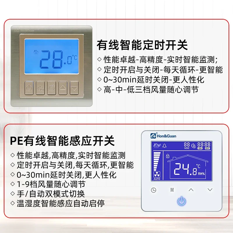 Трубопроводный вентилятор в Гонгуане мощный вытяжной с ЖК-дисплеем бесшумный