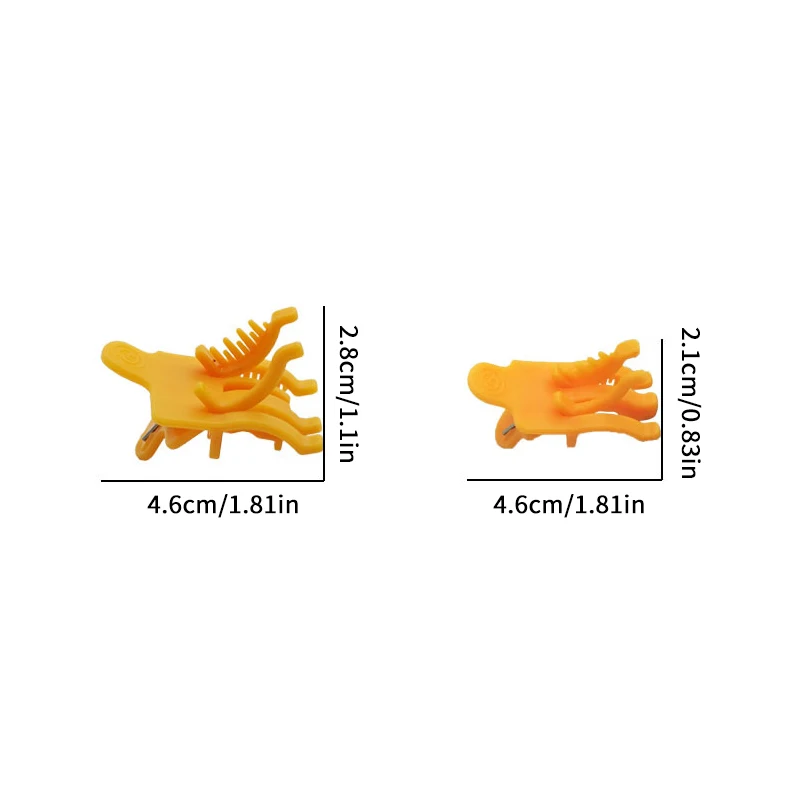10Pcs S/L Reusable Perm Hair Clip Man Curl Styling Clamps Barbershop Salon Hook Loop Rollers Short Tool
