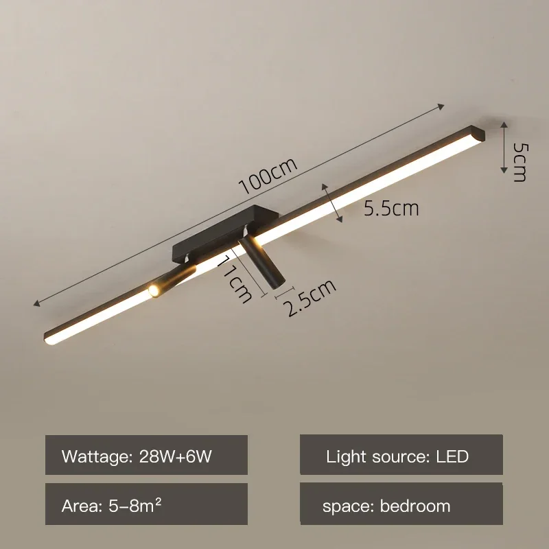 

Люстра Xiuxiu черная LED 220В