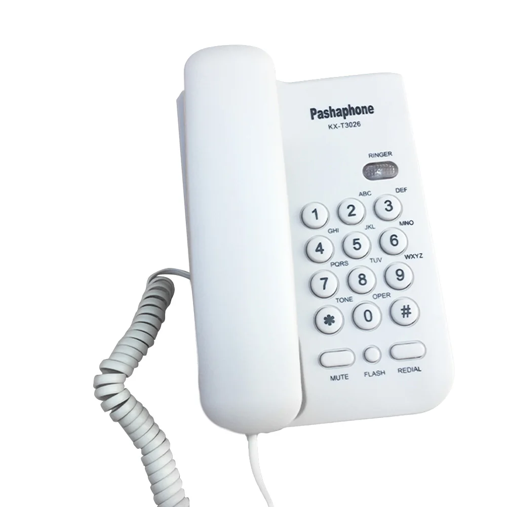 Business Home Office Fast Dial Callback Mini Portable Hotel Loud Sound Plastic Wall Mounted Landline Caller ID Corded Telephone