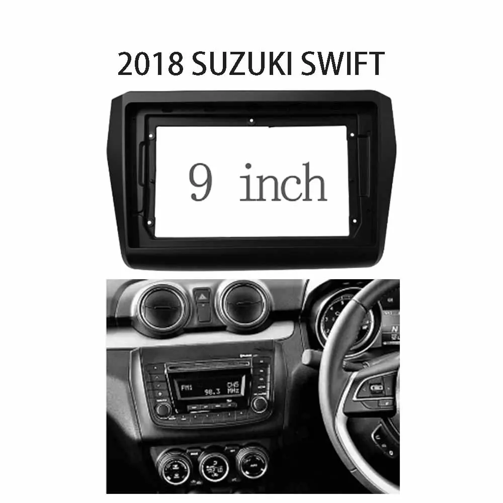 9-дюймовый автомобильный радиоприемник DVD GPS лицевая панель рамка для SUZUKI Swift 2018+