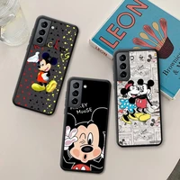 cartoon mickey minnie mouse phone case silicone soft for samsung galaxy s21 ultra s20 fe m11 s8 s9 plus s10 5g lite 2020