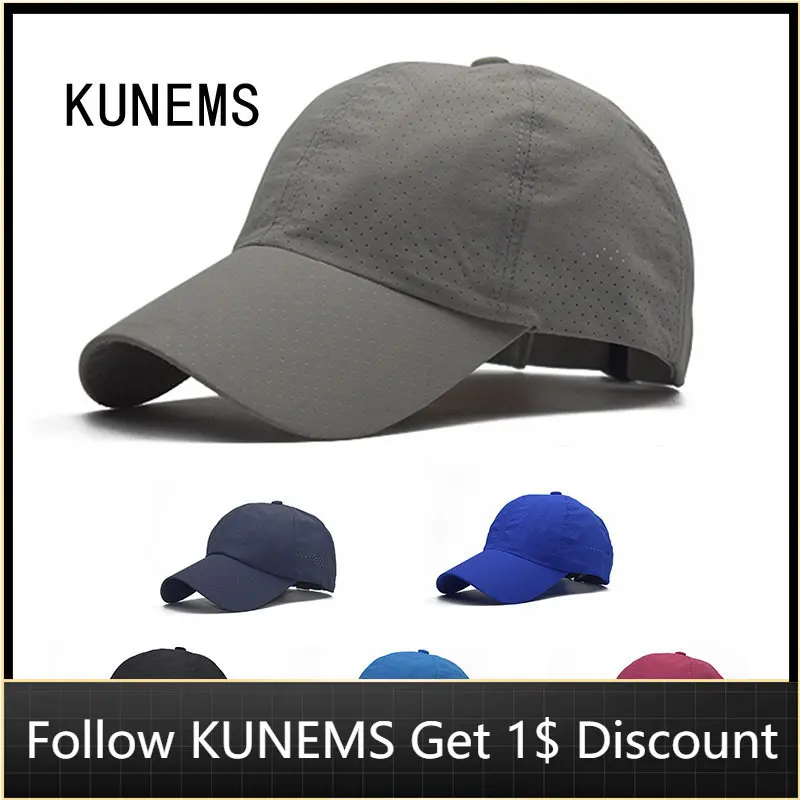 

Летняя модная бейсболка KUNEMS для мужчин и женщин, хлопковая кепка с открытой спиной, женская шляпа, Уличная Повседневная