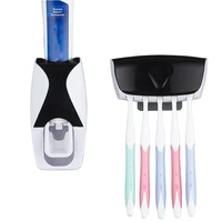 toothbrush holder toothpaste dispenser set dust tape sticky wall mounted home toothpaste squeezer bathroom accessories