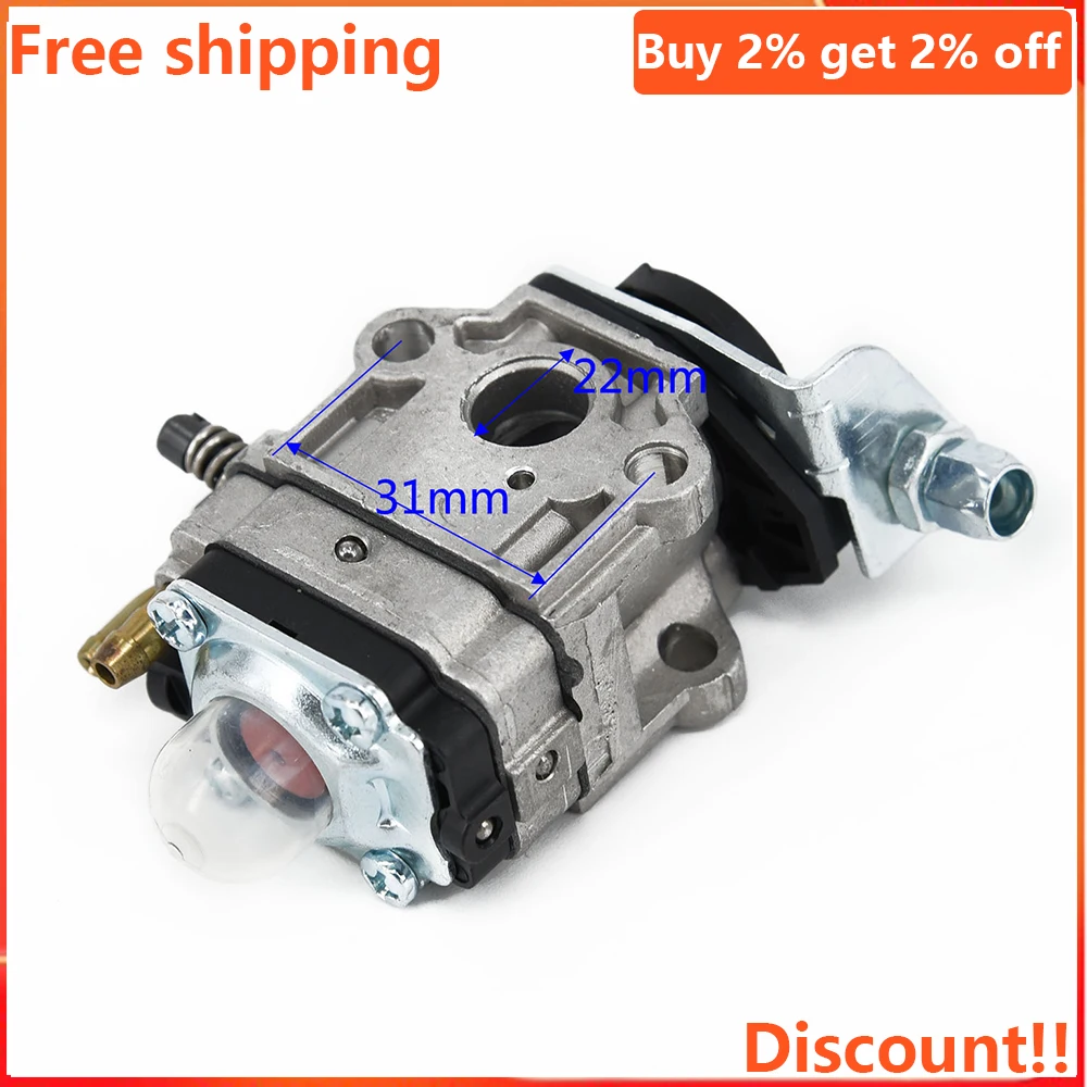 Карбюратор для двигателя газонокосилки Ruixing H119 26cc, сменный комплект, инструмент для ремонта сада, аксессуары для газонокосилки Карбюратор для двигателя газонокосилки Ruixing H119 26cc, сменный комплект, инструмент для ремонта сада, аксессуары для газонокосилки