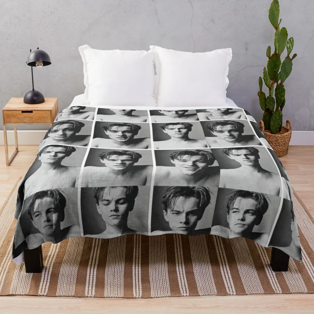 

Young Leonardo Dicaprio Collage For Sofa Star Throwing Mexican Blanket Throw Blankets