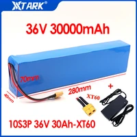 36v 30000mah 10s3p 18650 lithium battery pack 500w high power 42v for electric bike scooter bms 30a 36v battery lifepo4
