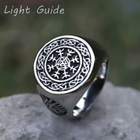2022 new mens 316l stainless steel rings odin viking valknut vintage ring for teens odin amulet jewelry gifts free shipping