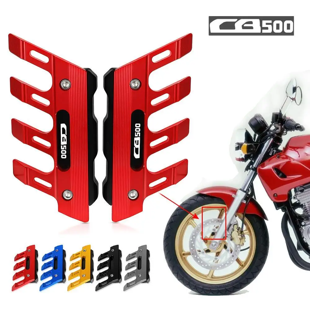 

For Honda CB500X CB500F CB500 Universal Motorcycle Mudguard Side Protection Mount Absorber Front Fender Cover Anti-fall Slider