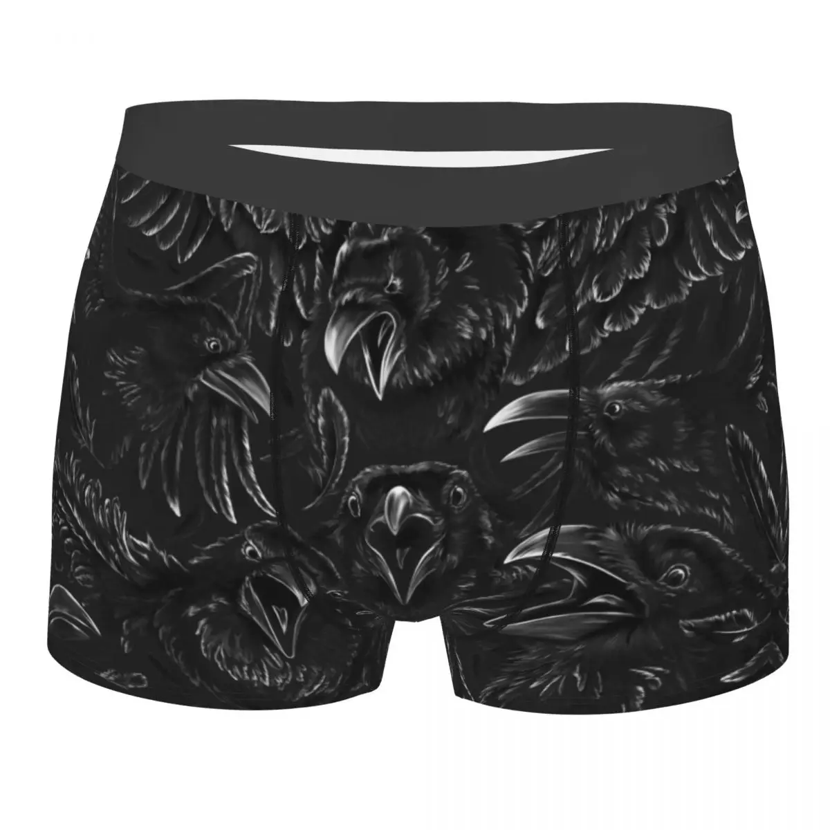 

Male Sexy Raven Rage Underwear Halloween Witch Gothic Scary Crow Boxer Briefs Breathbale Shorts Panties Underpants