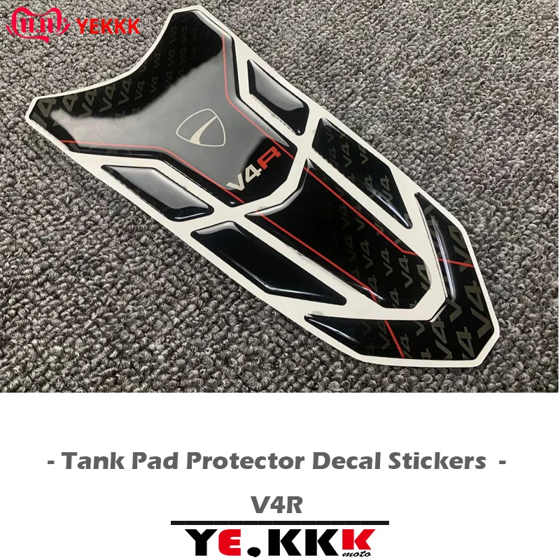 

3D Fuel Gas Tank Pad Protector Decal Stickers Full Logo For Ducati Streetfighter Panigale V4SP V4 V4R V4S