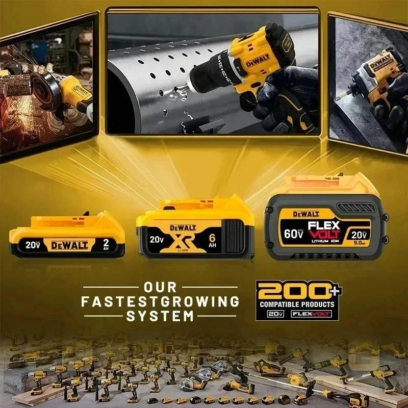 Фото Оригинальный аккумулятор DeWalt 20V 60V 6Ah 9Ah MAX для электроинструментов, замена для DeWalt DCB184 DCB182 DCB205 DCB200, 18В 20В №5