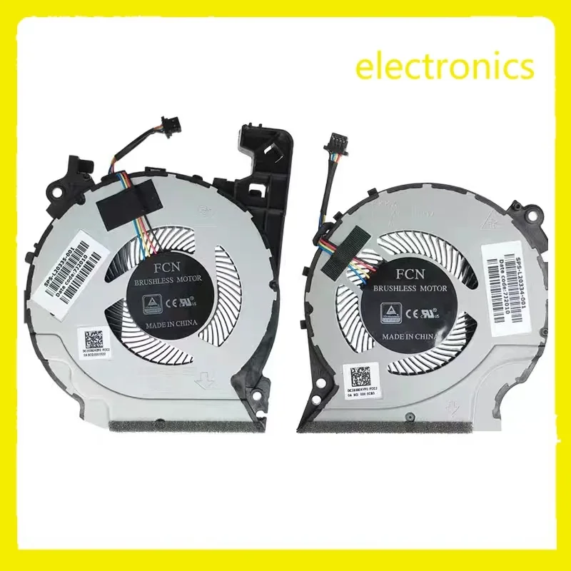 Вентилятор охлаждения процессора и графического ноутбука для HP Pavilion 15-CX CX0049NR CX0071