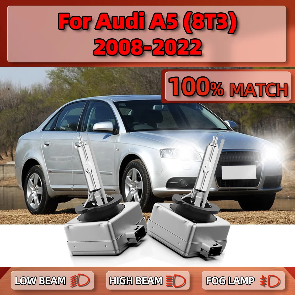 2 шт. автомобильные ксеноновые лампы 35 Вт 6000 К 2008 лм для Audi A5 (8T3) 2017-2018 2019 2020 2021 2022