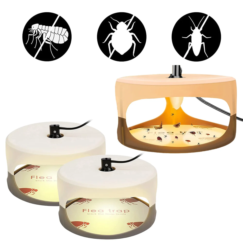 Ловушки от блох с лампочкой и липкими подушечками Электронная световая ловушка