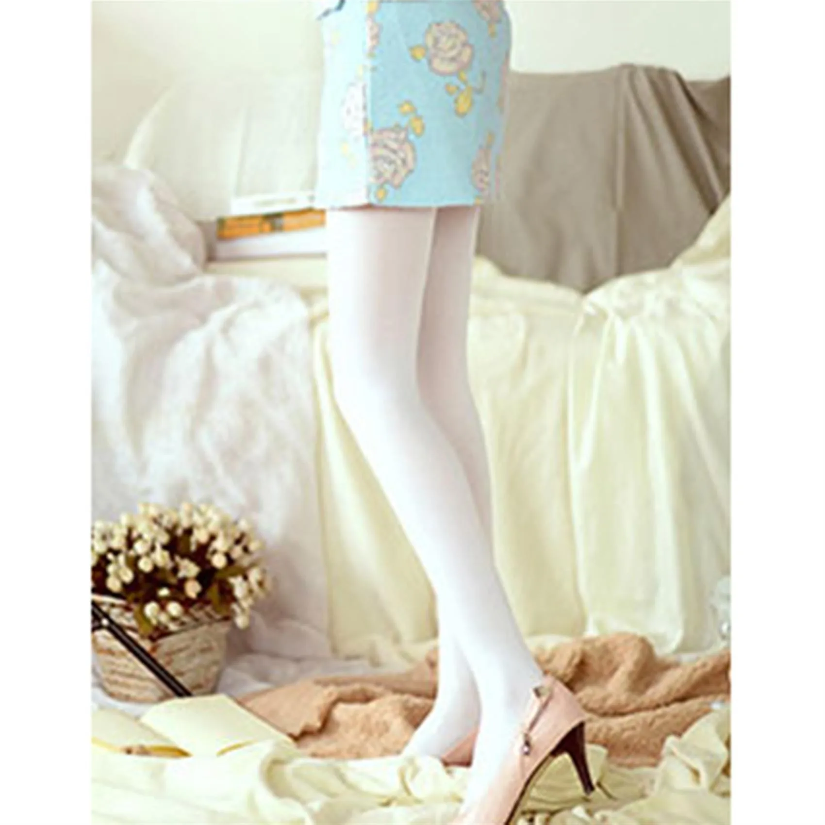 Женские Бесшовные балетные колготки из микрофибры