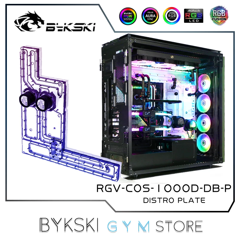 

Bykski Waterway Board Kit For Corsair 1000D Case,Pump + Radiator +Distro Plate+Fittings+Fan For Cooling System RGV-COS-1000D-D5