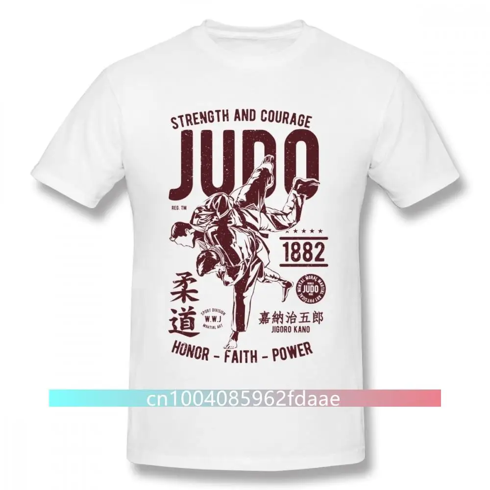 

STRENGHT AND COURAGE JUDO 1882 FAITH POWER T SHIRT Tee Unisex Unique Design T Shirt Cotton Big Size Homme T-shirt