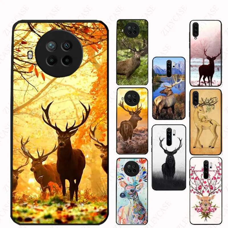 

Sika deer Phone Cover For Redmi Note10pro note9pro 8pro 9C 11 7 5 9A 8T 9s mi11T pocox3nfc POCOF3 CC9E A3 A1 A2 mi9T Cases coque