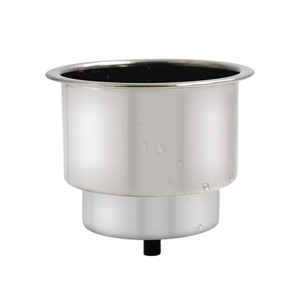 

1 Piece Silver Cup Holder For Camper Car Boat Truck RV Apartment Marine Grade Stainless Steel Yacht RV Cup Holder