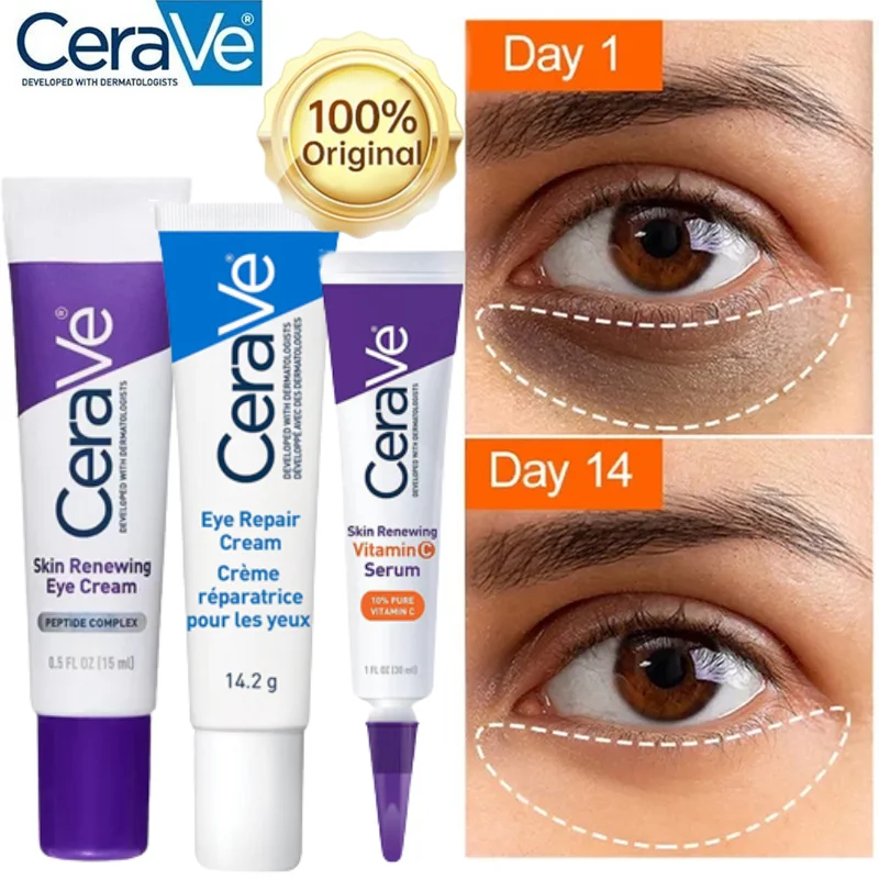 CeraVe Eye Repair Cream Remove Eye Dark Circles Fade Eyes Puffiness Moisturizing Anti-Wrinkle Anti-Fine Lines Eye Skin Care