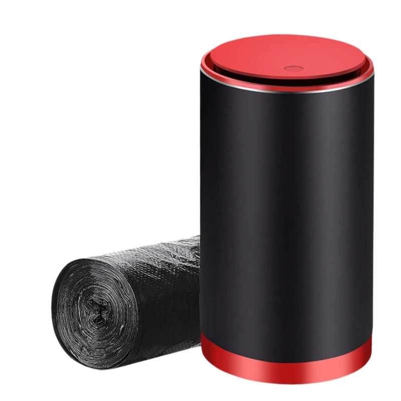 

Car Trash Bin Alloy Garbage Can for Tesla Model 3/X/S Dustbin Waste Rubbish Basket Organizer Storage Holder Car