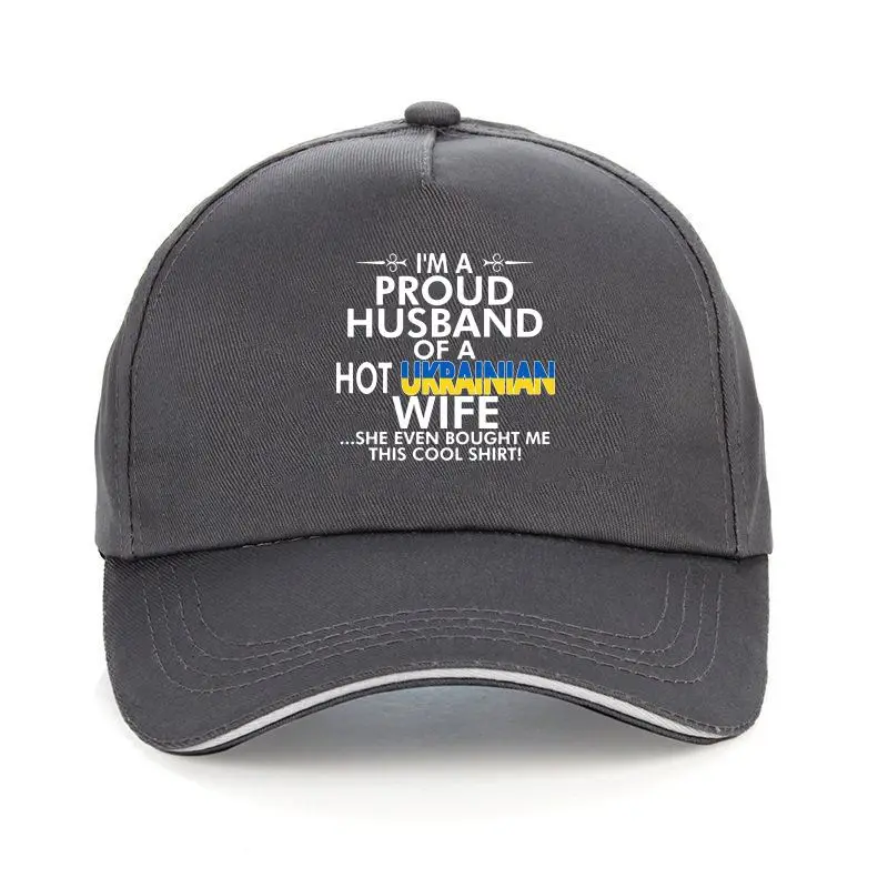 

Sombrero de béisbol de algodón para hombre, gorra divertida y divertida, con estampado de marido y mujer ucraniana, ajustada, pa