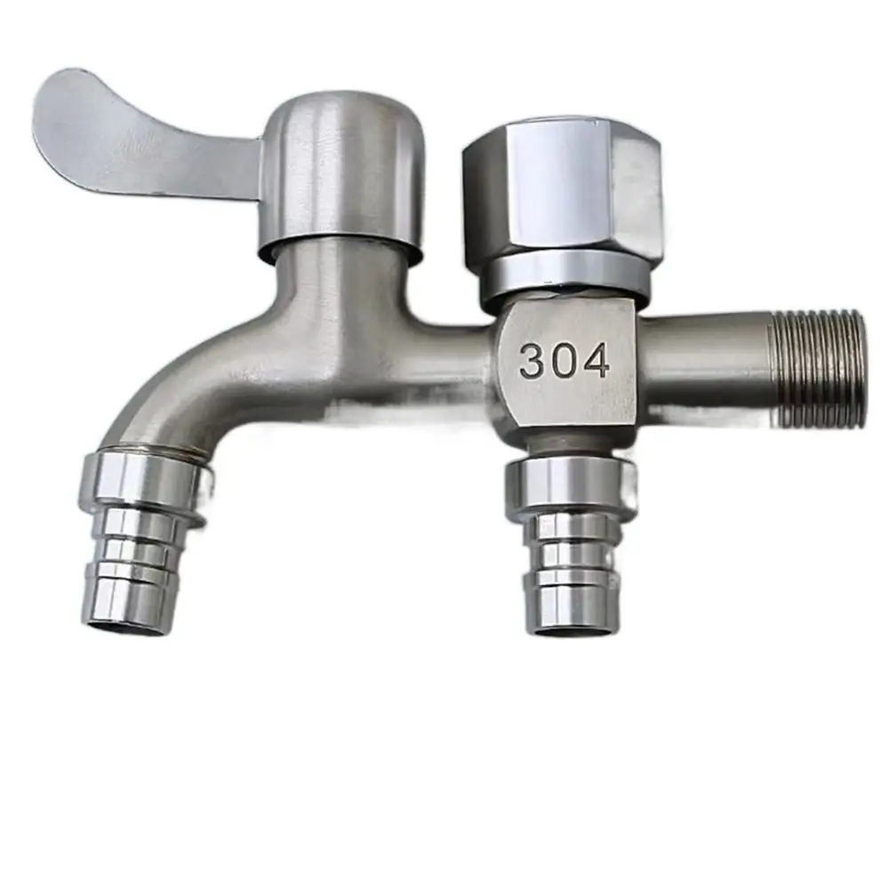 

Кран с двумя выходами из нержавеющей стали