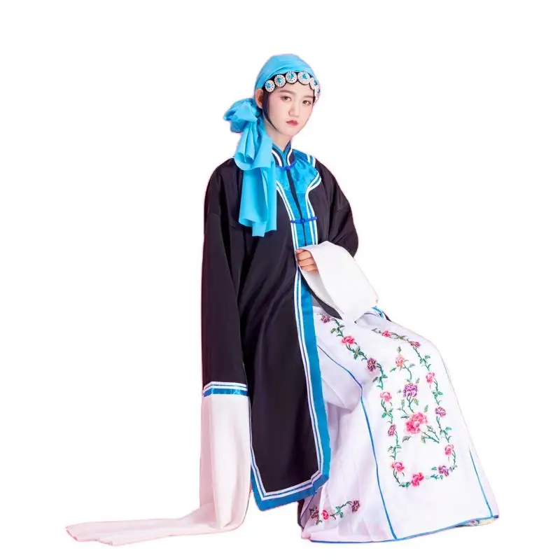 Traditional Peking Opera Drama Stage Wear Qin Xianglian Clothes Huadan Costume Ancient China Operas Performance LaoDan Outfit