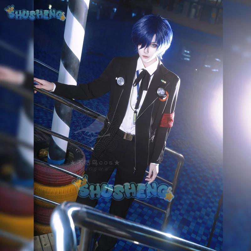 Юки Макото Косплей Костюм Игра Persona 3 школьная форма костюмы для красивых мужчин