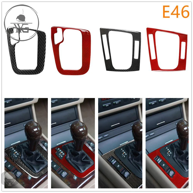 

Для BMW 3 серии E46 M3 1998-2005 интерьер автомобиля углеродное волокно автоматическая трансмиссия акцент редукция изменение панели управления