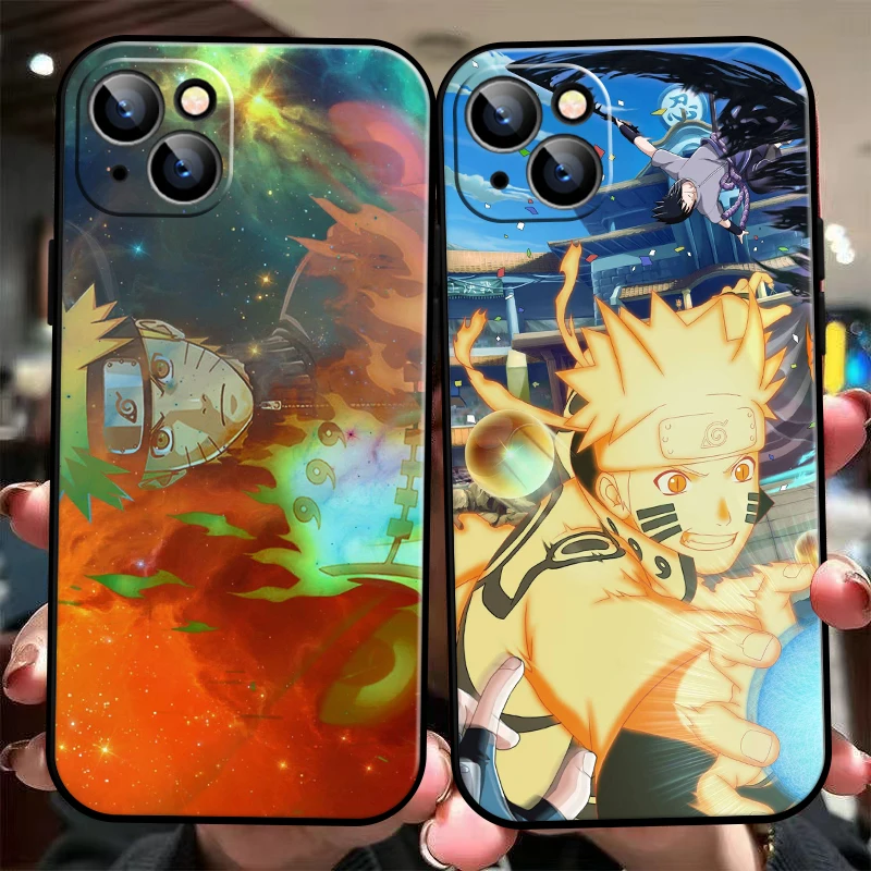 

Japan NARUTO Anime Phone Case For iPhone 11 13 12 Pro Max 12 13 Mini X XS XR MAX 5 6 7 8 Plus Coque Back Liquid Silicon Carcasa