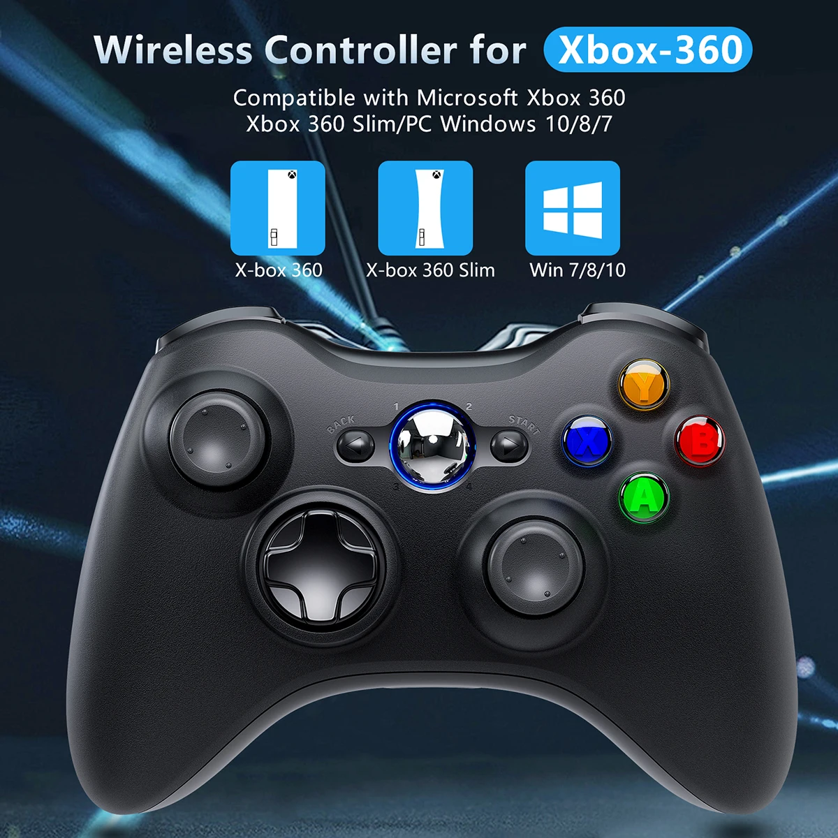 Wireless Game Controller For Xbox360 2.4GH Gamepad Joystick For XBOX360 Joypad For Microsoft PC Windows 7, 8, 10 images - 6