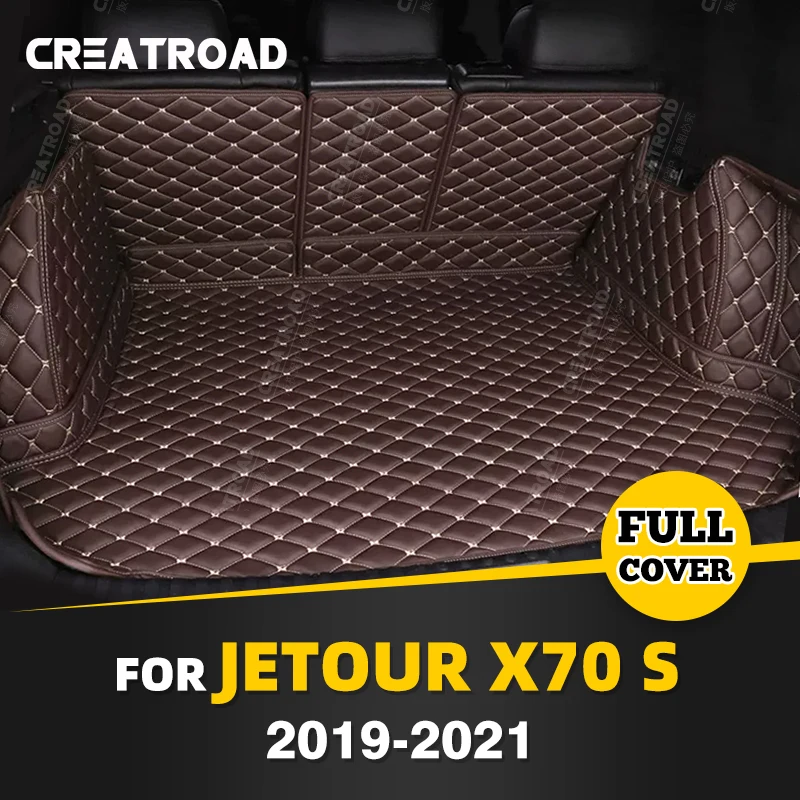 

Автомобильный коврик для багажника с полным покрытием для Jetour X70 S 5-Seat 2019-2021 20, автомобильный коврик для багажника, подкладка для груза, защитные аксессуары для интерьера