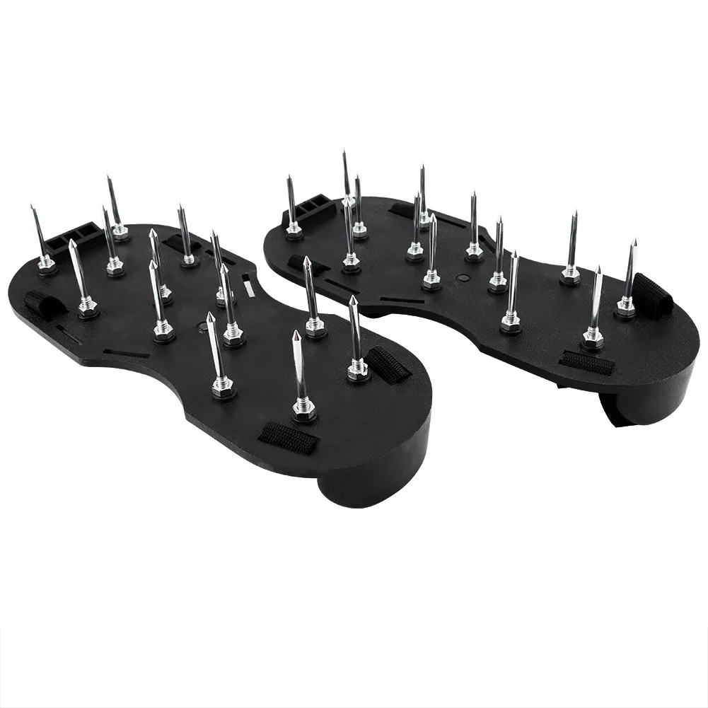 1 пара садовый двор трава культиватор скарификация газон аэратор ногтей обувь