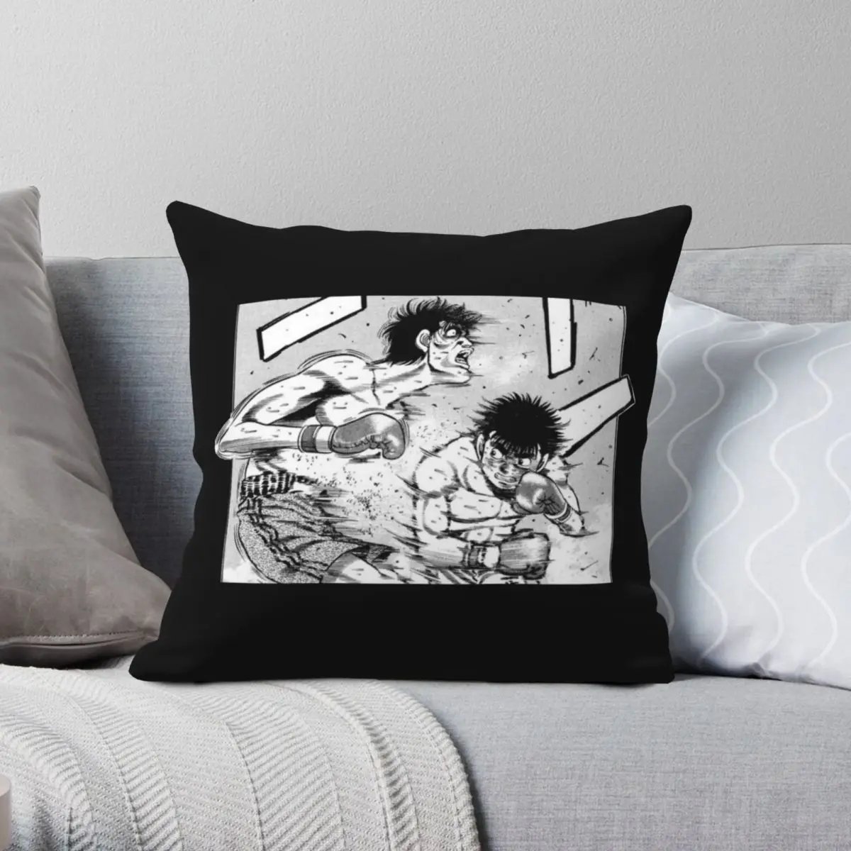 

Чехол для подушки Ippo Hajime No Ippo, полиэстеровый льняной бархатный креативный декоративный чехол на молнии, диванная подушка, чехол для сидения