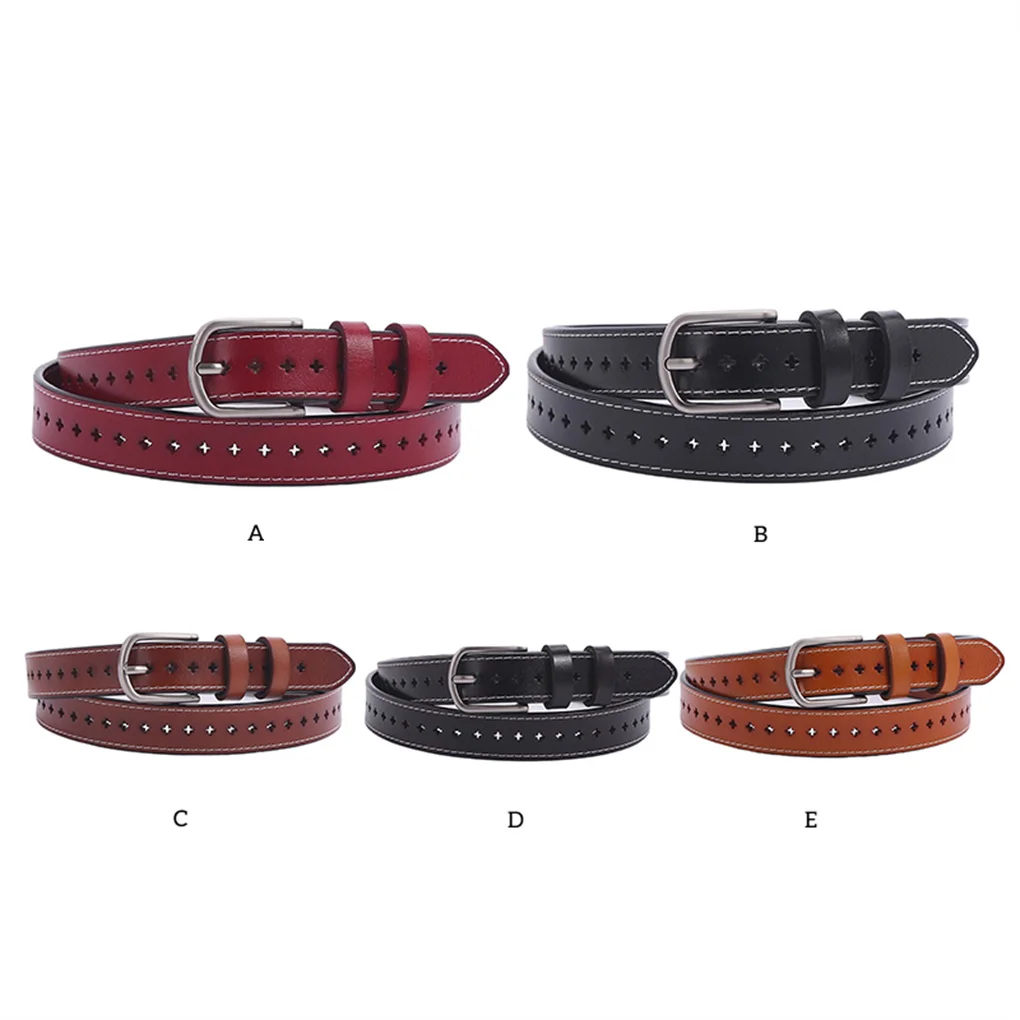 

Ремень двухслойный Женский, Модный повседневный деловой кожаный пояс с регулируемой длиной, для праздников, дней рождения, черный