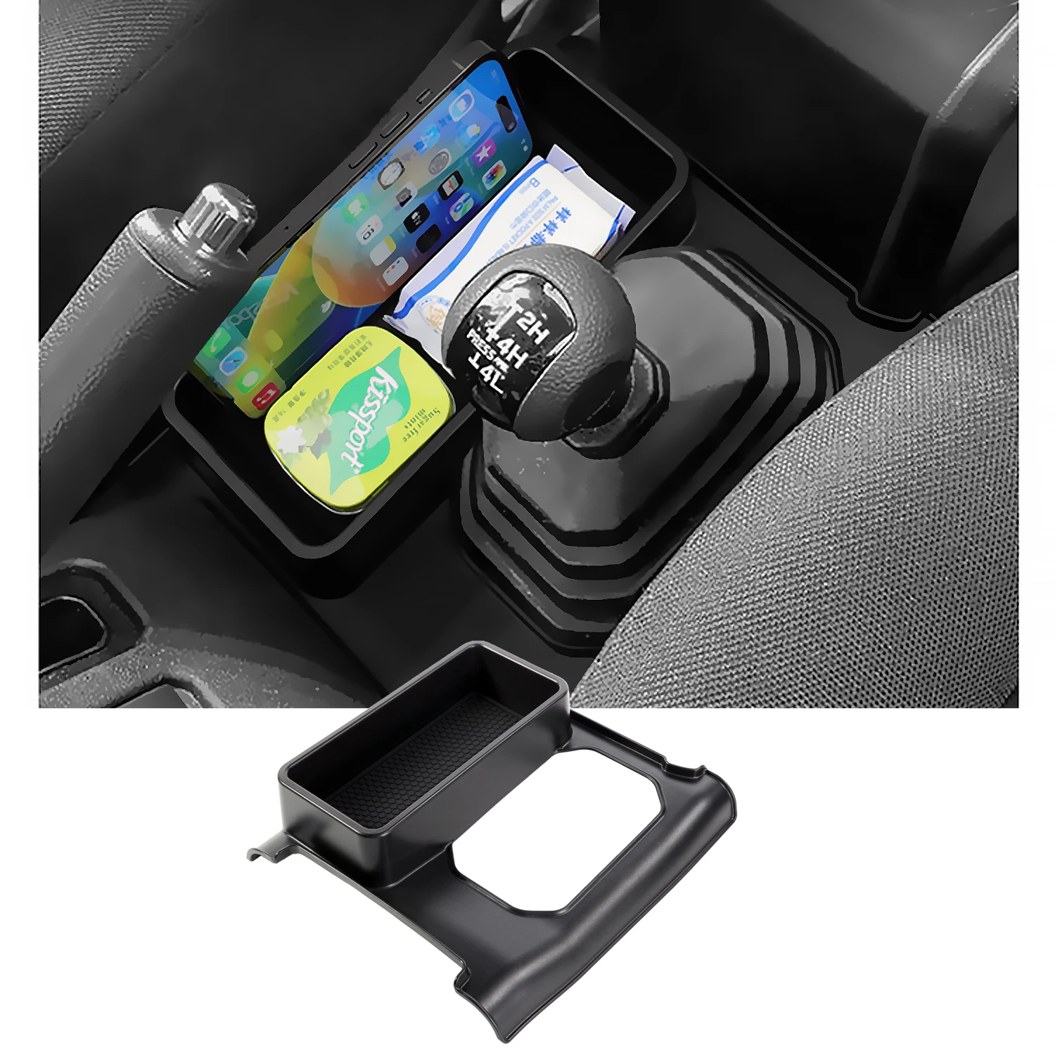 

Для Suzuki Jimny JB64 JB74 2019-2022 2023 2024 2025 Органайзер для центральной консоли Лоток для хранения рычага переключения передач Аксессуары для Jimny