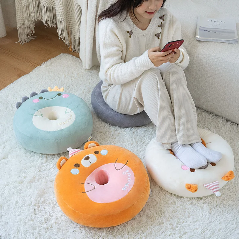 

Утолщенная мультяшная подушка для сиденья для поддержки бедер и поясницы стула, удобная дышащая Нескользящая дышащая подушка для сидения