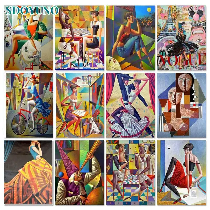 Набор для рисования по номерам на холсте без рамки