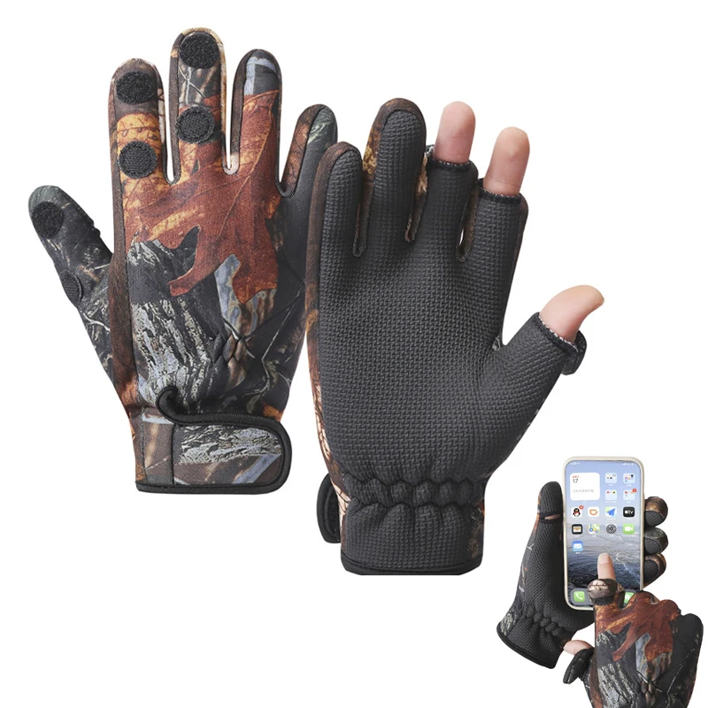 

Теплые рыболовные перчатки мужские зимние защитные противоскользящие водонепроницаемые перчатки с железной пластиной для рыбалки Аксесс...