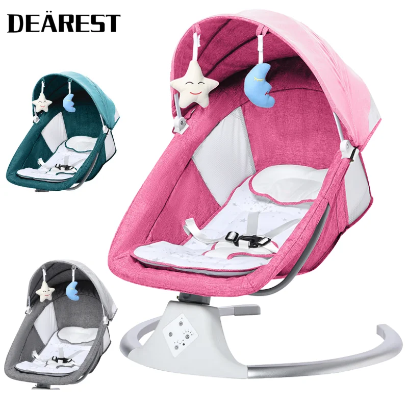 Dearest Electric Swing For Baby Automatic Baby Swing Bed Bluetooth Electric Baby Sleeping Swing Comfort Newborn Rocking Chair