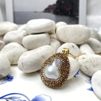 natural irregular baroque pearl pendant female clavicle necklace fashion versatile explosive color preserving jewelry