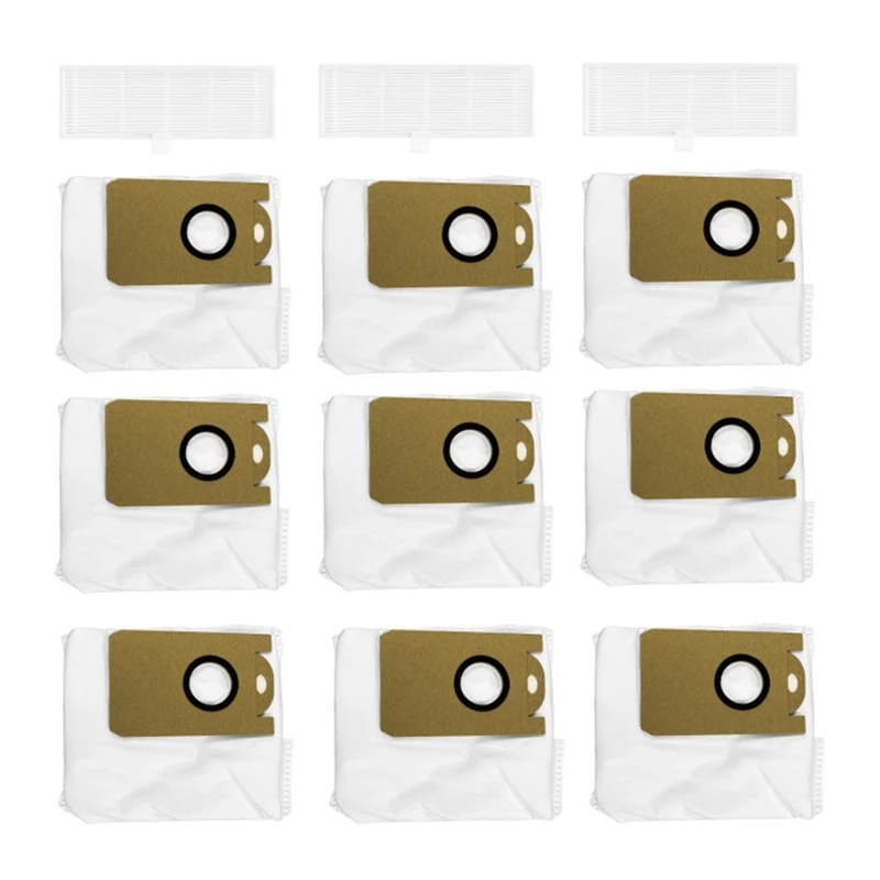 

For Proscenic M7 Pro / Kyvol Cybovac S31 / HONITURE Q6 / Uoni V980 Plus Robot Vacuum Spare Parts Dust Bag Hepa Filter