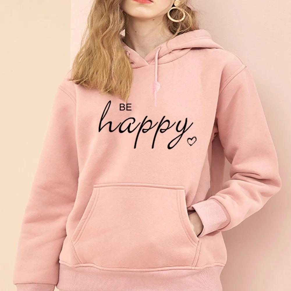 

Sudadera con capucha para mujer, ropa de calle deportiva, jersey de manga larga con estampado de texto, informal, Harajuku, otoñ