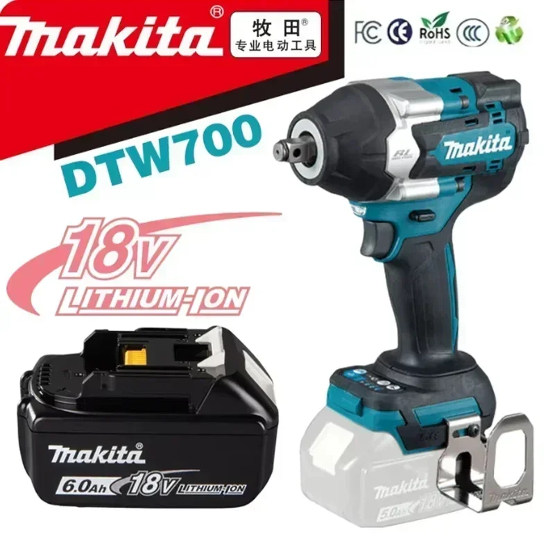 Makita DTW700 18 В бесщеточный электрический ключ аккумуляторная дрель-отвертка