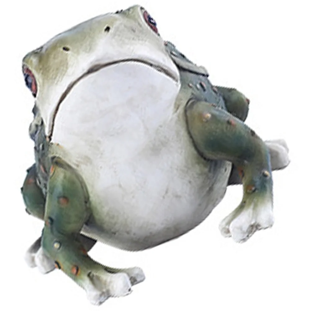 

Frog Ornaments Figurine Resin Garden Decor Table Adornment Statues Frogs Animal Model