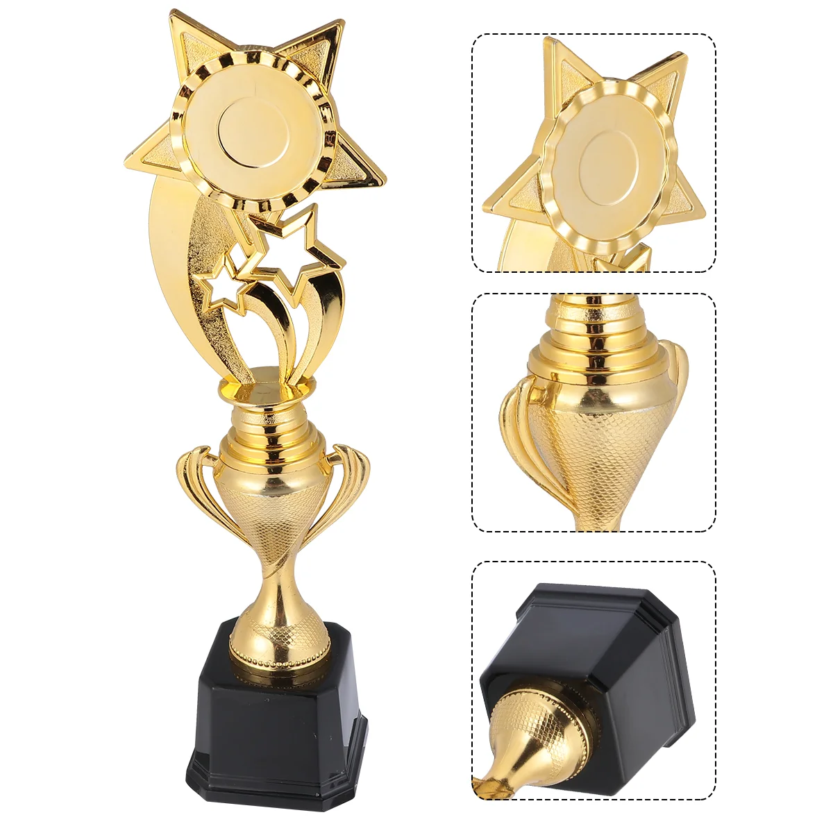 

Gold Shape Trophy Children Creative Award Ceremony Achievement Baseball Soccer trophies