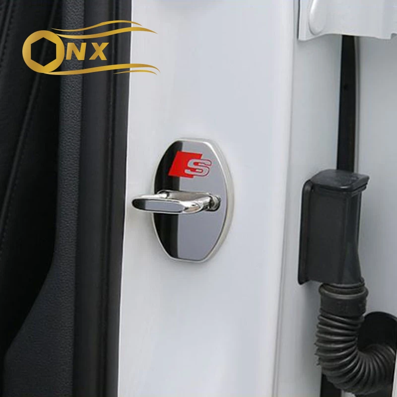 

Car stainless steel door lock decorative cover door protection cover For Audi A3/A4/A4L/A6L/Q5L/A3/A5/A7/Q2L/Q3/Q7