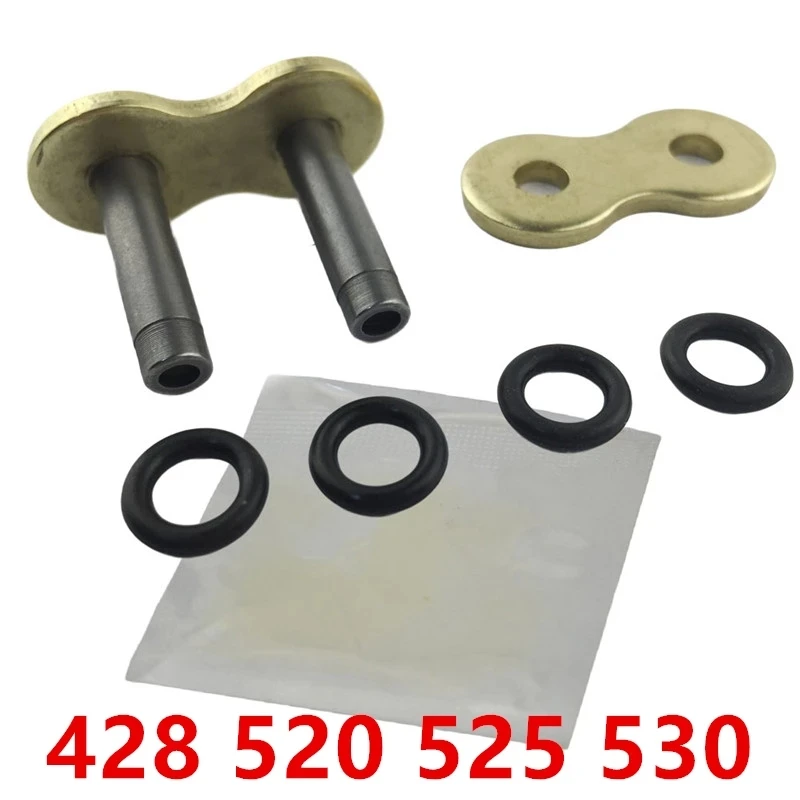 

5pcs Chain Lock, Chain Joint, Gold Oil Seal Chain Buckle Motorcycle Chain Buckle 428 520 525 530 Chain Buckle